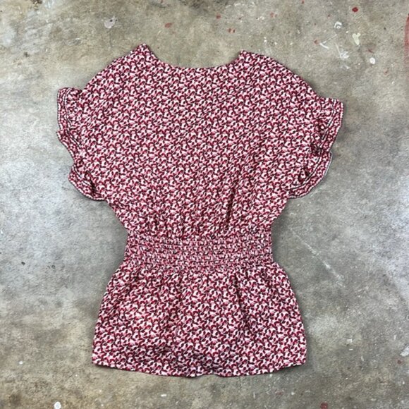 Max Studio patterned pink and Red Women's TopSize: Small - Picture 5 of 6